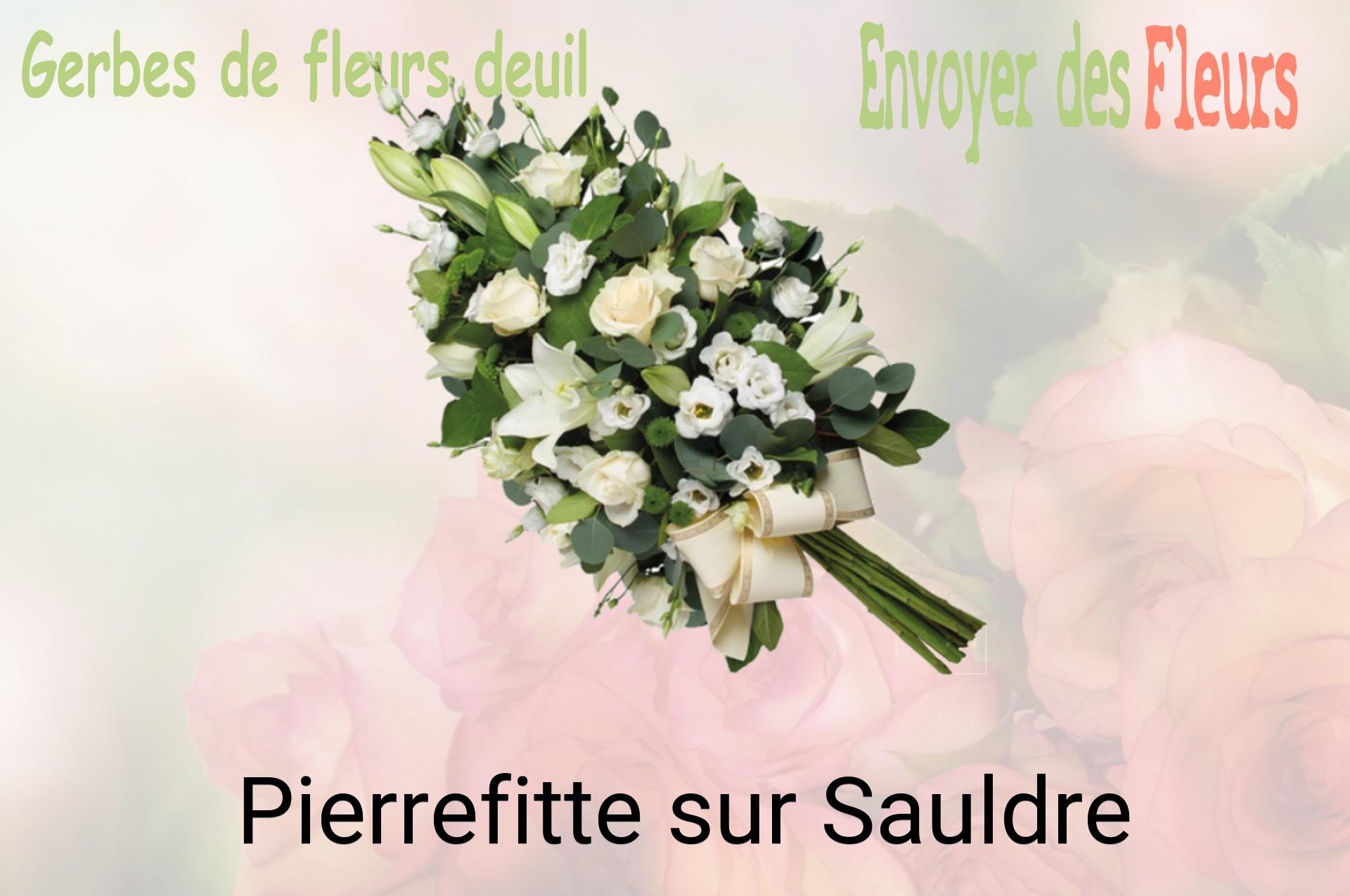 Gerbe de fleurs de deuil livrée à Pierrefitte-sur-Sauldre